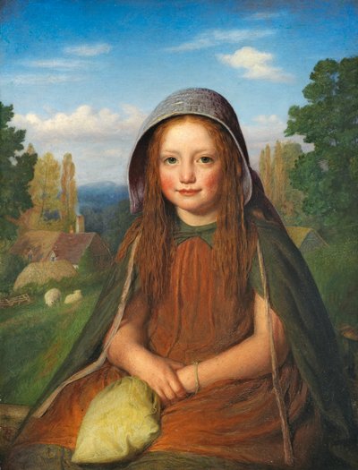 Ein Mädchen, 1861 von Edward Thompson Davis